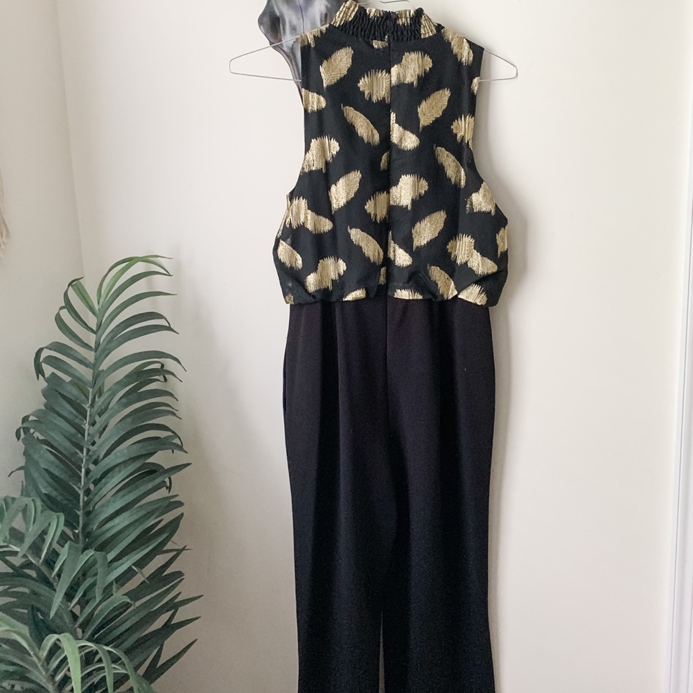 Black & Metallic Gold // Jumpsuit - Picture 4 of 5